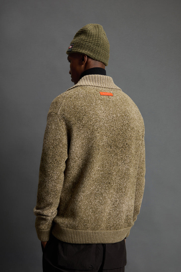 Sweater in Pure Virgin Wool with Jacquard Detailing by Todd Snyder