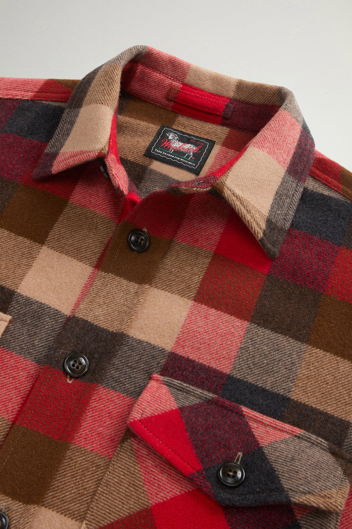 Checked Overshirt in Pure Cashmere by Todd Snyder