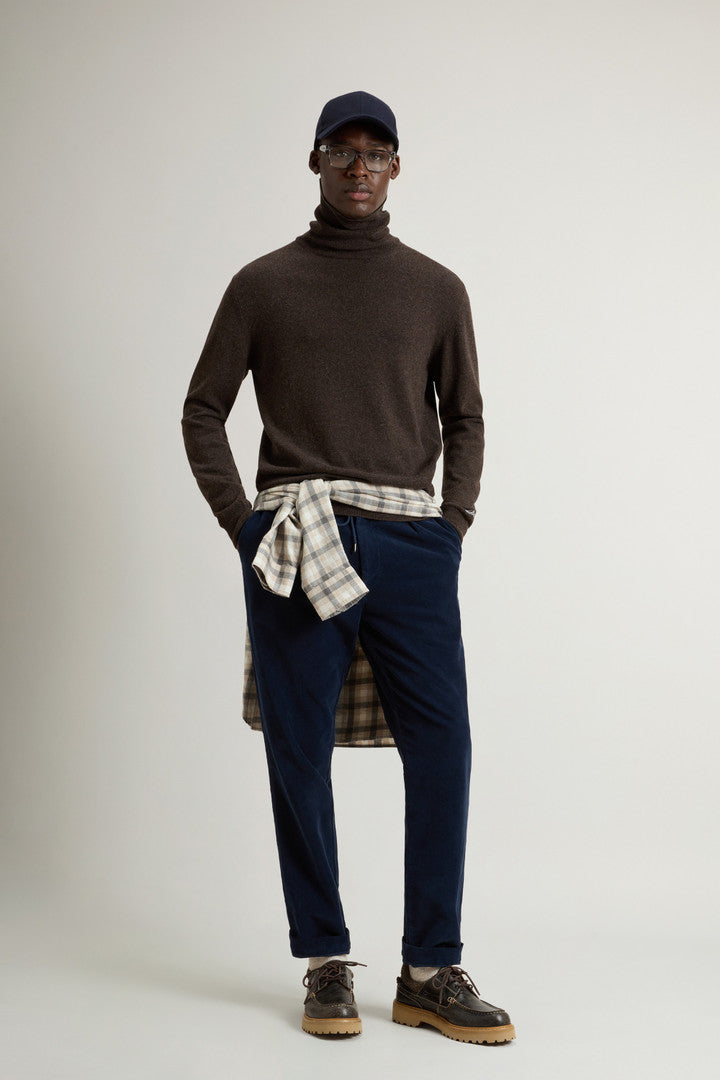 Pure Lambswool Turtleneck Sweater Falcon