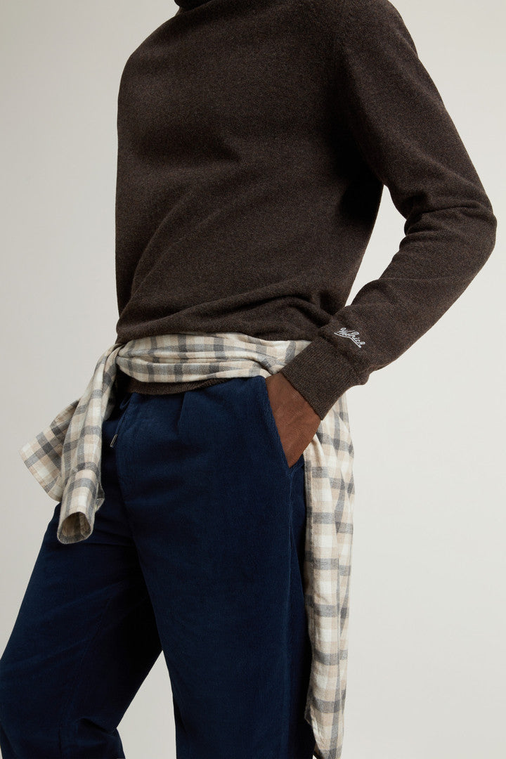 Pure Lambswool Turtleneck Sweater Falcon