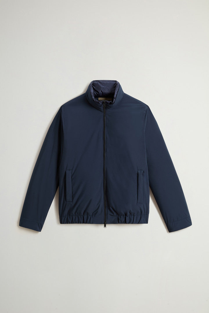 Padded Cloud Bomber  Melton Blue