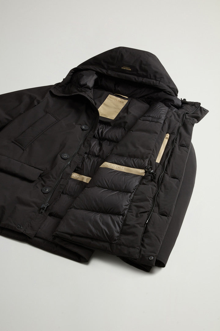 Cloud Arctic Parka with Hood Black